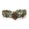 Snakeskin Bronze and Turquoise